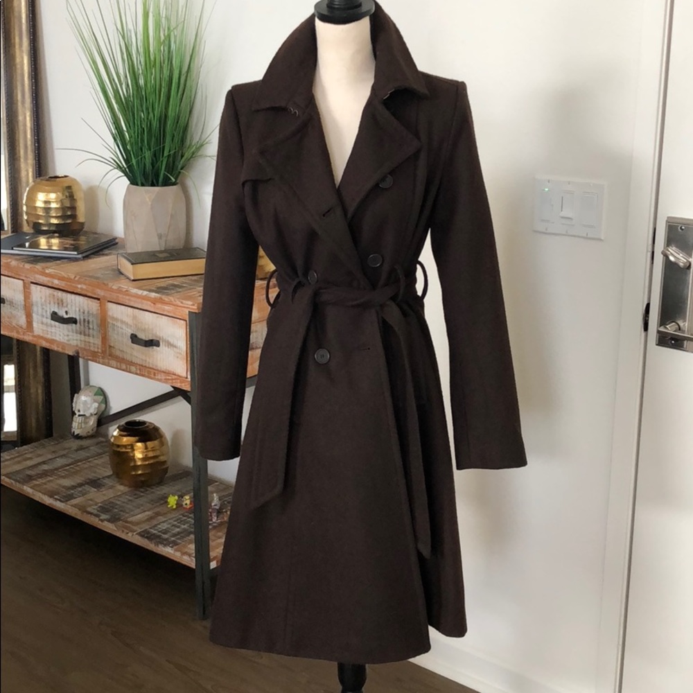 Dark brown long coat